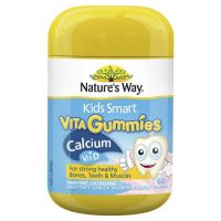Nature's Way Kids Smart Vita Gummies Calcium - Kẹo Vita Bổ Sung Canxi & D Cho Trẻ Hương Vani 60 viên